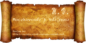 Moczkovcsák Vénusz névjegykártya